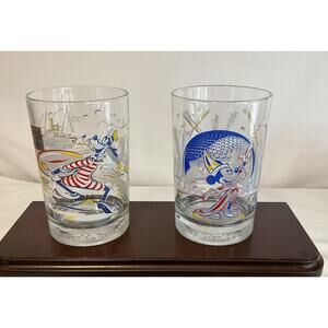 Set Of 2 Vintage McDonald’s Walt Disney World 25th Anniversary Glasses